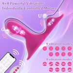 New Adult Sex Toys-Sit And Ride Clit Anal G Spot Vibrator With 9+9 Vibrating Modes App Remote Control Vibrator Adult Toys For Women Men Couples Game