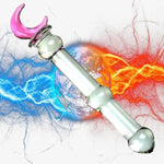 Glass Double-Ended Dildo G-Spot Stimulation Butt Plugs,Glass Pleasure Wand Moon Shape Crystal Massager Anal Sex Toys Crystal Glass Sm G-Spot Pleasure Anal Butt Plug For Men,Women