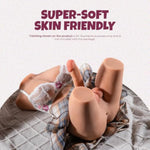 Shemale Sex Toy 21.2 Lbs Torso Sex Doll With 7.1 Inch Realistic Dildo And Soft Breasts Unisex Anal Sex Stroker Trans Dolls For Gay Couples Men Women Adult Toy For Masturbation