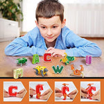 Alphabet Animal Toys For Kids, Stem Abc Learning Alphabots Transforming Toys Classroom Teaching Alpha Bots Toy For Kids 4-6 Toddlers - 26 Pieces