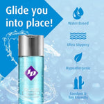 ID Glide Water-Based Personal Lubricant for Couples, Women, and Men's Pleasure