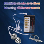 Electric Shock Toy Set For Beginner Thread Hollow Urethra Penis Plug Luxury Jewelry Base Anal Plug Accessories
