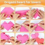 1000 Sheets White Origami Paper, 6 x 6 Inch with Instructional Guide
