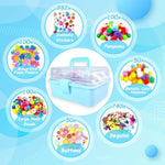3000 Pcs Arts & Crafts Supplies Kit for Kids Ages 4-12, 3-Layer Craft Box