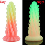 Luminous Spiky Silicone Dildo Adult Sex Toy For For Women, Men, 7.48" Dragon Monster Dildo With Barbs, Powerful Suction Cup, Anal Butt Plug G Spot Prostate Massage, Fantasy Spike - M