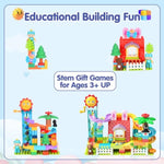 Kid Marble Run Building Blocks With Elevator Spiral Lift,Gift Toy Bricks Marble Maze Ball Race Track Set With Motorized Elevator,Big Blocks Educational Stem For 3 4 5 6 7 8 Year Old Boys Girls