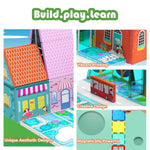 Magnetic Tiles For Kids, Fairytale Town Road Set, Magnetic Blocks Magnet Building Toys For 3-5 4-8 Years Old Boys Girls, Expansion Themed Magnet Educational Stem Creativity Toys 3+ Toddlers Xmas Gifts