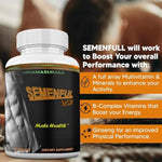 Semenful-V3 Semen Volumizer. Climax Enhancer For Male And Female. Cum Volume Enhancement. Helps Increase Sperm Volume To Achieve Extreme Arousals. 30 Tablets