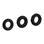 Tire Cock Rings 3-Piece Set - Set Of 3 Penis Rings For Longer, Harder Erections - Skin-Friendly Silicone, 3 Sizes (2-5Cm)