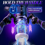Male Masturbator Penis Pump Male Sex Toys For Men Sex Toy Adult Toys Pocket Pussies With 7 Thrusting 7 Rotating 5 Sucking Modes, Masturbation Stroker Pumps & Enlargers Lcd With Handle App Control