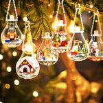 Christmas Ornaments 2025 Building Set, Ornament For Christmas Tree With Light, Xmas And Thanksgiving Holiday For Gifts, Gingerbread Houses, Santa, Reindeer, Polar Bears, Soldiers And Penguin (647 Pcs)