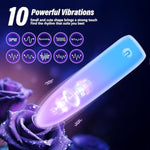 Mini Vibrator Sex Toys, Bullet Vibrators With 10 Vibration Modes Remote Control For G Spot Clitoral Stimulation, Waterproof Soft Silicone Material And Usb Rechargeable, Adult Toys For Women