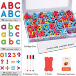 Magnetic Letters Kit, A-Z Foam Magnetic Letters, Alphabet Letters With Large Double-Side Magnet Board And Learning Cards, Educational Refrigerator Magnets For Preschool Learning Spelling (Colorful)