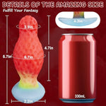 Large Butt Plug Anal Plug, Huge Thick Buttplug For Long-Term Wear, 5.7“ Wearable Anal Dildo Trainer Stretcher With Fantasy Color, Soft Silicone Buttplug Strawberry Shape Sex Toys For Women Men