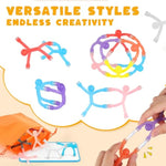 24Pcs Magnetic People, Magnet Men With White Board Fridge Magnets Sensory Fidget Toys For Classroom Prize Goodie Bag Stuffers