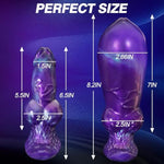 Inflatable Butt Plug Large Anal Plug, Inflatable Dildo Expanding Buttplug Dilator Xl Butt Plug, Huge Knot Dildo Silicone Anal Trainer Stretcher Pump With Safe T-Base, Giant Adult Toys For Women Men