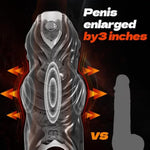 Penis Sleeve Cock Ring Penis Pump Male Sex Toy For Men, Penis Extender Realistic Dildo Penis Pump Adult Toys For Men, Silicone Penis Ring Enlarger Cockring Male Masturbator Sex Toys For Men Couples