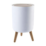 Trash can,7Liter/1.8 Gallon Garbage can with Press top Lid,Nordic Modern Waste Basket,Plastic Trash bin Suitable for Kitchen, Bathroom, Bedroom, Living Room, Office, Outdoor,Dog Proof Trash can……