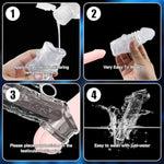 Penis Sleeve With Cock Ring Sex Toys, Ultra-Soft Silicone Cock Sleeve, Reusable Penis Cuff Thickened Testicle Ring Male Adult Toys, Penis Extender And Penis Enlarger For Men