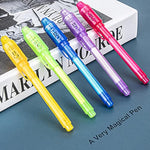 Invisible Spy Ink Pen 5 Pcs, With Uv Pen Light, Party Favors For Kids 8-12, Stocking Stuffers For Christmas, Provide Thanksgiving, Halloween For Boys Girls Goodie Bag