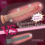 14 Inch Realistic Long Dildo, Xxxl Huge Thick Giant Dildo With Small Glans For Prostate Stimulation Anal Plug, Soft Lifelike Fake Penis Big G-Spot Dildo Adult Sex Toys For Women Men With Suction Cup