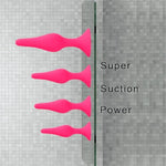 Anal Plug Sex Toys, 5Pcs Sex Anal Toys Silicone Butt Plug Training Kit For Adult Sex Toys & Games Women Male And Beginners (Rose Red)