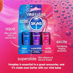 Vital Sex Lube Set - 3 Premium Lubricants: Water Based, Tingle, Silicone