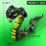 Mechanical Snake Building Sets, Creative Snake Animal Collection Toy, Adult Home Or Office Decor, Stem Building Toy Gift For Teens Girl And Boys 8-14 (689Pcs)