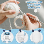 Christmas Appreciation Gift For Boss Coworker Teacher Friend Difference Maker - Crocheted Mini Plush With Courageous Spirit Message Card - Holiday Stocking Stuffer, Office White Elephant Exchange