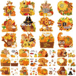 36 Pcs Fall Thanksgiving Religious Crafts Autumn Harvest Pumpkin Decorations Kit