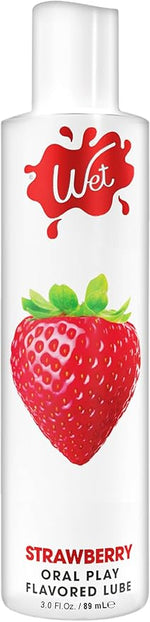 Water-Based Flavored Lube (3oz) – Sexy Strawberry, Long-Lasting, Latex Safe