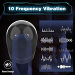 Male Masturbator - Male Vibrator With Lcd Display And 10 Vibration Modes, Offering 360° Wrap Around The Glans To Increase Friction, Stimulate The Glans For Pleasure And Improve Endurance
