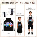 Kids Slime Apron with 2 Pockets for Slime Making, Painting & DIY Crafts