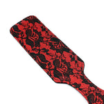 Leather Spanking Paddle - Lace Leather Spanking Toy For Sex, Red