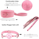 Sex Bondage Bdsm Kit Restraints 7 Pcs Sets With Adjustable Handcuffs Ankle Cuff Thigh Cuffs Blindfold Cross Strap Waist Strap Adult Sm Games Sex Toys For Men Women And Couples