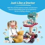 Toy Doctor Kit For Kids?Doctor Role Play Costume?Medical Bag?Eye Chart?Thermometer?Stethoscope?Pulse Machine?24 Piece Pretend Medical Station Set For Boys & Girls ?Great Gift For Toddler