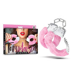 Sex Toys – Temptasia Faux Fur Metal Hand Cuffs – Adjustable Double Lock Wrist Restraints With Keys & Safety Release – Heavy Duty Fantasy Bondage Kinky Play – Couples, Bdsm – Pink