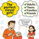 Mishy Match Award-Winning Card Game For Adults & Teens - Hilarious Brain-Melting Party Game - Silly Gifts For Adults & Teens - Mensa Games - Funny Stocking Stuffer