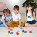 14 Pcs Plastic Egg Shakers Percussion Musical Egg Maracas Easter Egg Kids Toys (7 Colors)