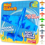 Airplane Toy Foam Airplanes For Kids - Best Stocking Stuffers For Boys & Girls - Easy Throwing Air Planes - Gift Idea Toy Games - Styrofoam Plane Glider - Great Gifts For Ages 4 5 6 7 8 9+ Year Old
