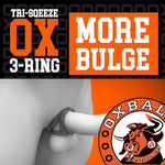 Tri-Squeeze – Cock Ring & Ball Stretcher For Men – Testicle Stretcher & Bulge Enhancer – Stretchy Silicone Blend – Erection Support – Adult Toys – Cockrings For Male Bondage – Black Ice