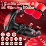 Anal Sex Toy Prostate Massager – Adult Toys Anal Dildo Anal Vibrator Anal Plug With 10 Vibrating & 3 Tapping Modes, For Beginners & Advanced Users, Male Sex Toy For P-Spot Pleasure, Solo Or Couples