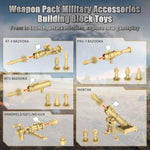 200+ Pcs Military Weapon Pack Accessories Toys Kits,Stem Military Soldier Style Weapon Sets,Swat Team Building Block Toys,Army Equipment Gear Sets,Christmas Birthday Gift For Boys,Teens,Adults