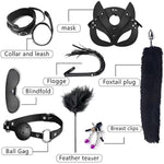 Bdsm Kits Restraints Sex Toys 15Pc Bondage Restraints Set Fetish Bed Restraints Kits For Beginners Light Sm Adult Games Safe Bdsm Cuffs Nipple Clamps Flogger Ball Gag Blindfold Rope Black Cosplay