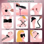 Bdsm Kit - 30Pcs Adult Toy Bondage Restraints Set With Paddle Handcuffs Mask And Anal Plug Games Card, Kink Sex Toys For Couples, Bdsm Set