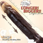 11 Inch Bbc Thrusting Dildo Sex Toys - Big Black Dildos With 7 Thrusting & 10 Vibrating & Heating Modes, Realistic Thick Silicone Dildo For Anal Clit G-Spot, Hands-Free Play Adult Toys For Women Men