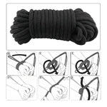 32 Feet/10M Bdsm Bondage Soft Cotton Rope For Sex Restraints For Couples 8Mm Soft Silk Rope Solid Braided Twisted Ropes Black