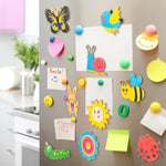 72 Sets DIY Wooden Magnet Craft Kits for Kids, Painting Party Favors & Gifts