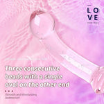 Glass Dildo, Crystal Double-Ended Penis Pleasure Wand Anal Butt Plug For G-Spot Stimulation