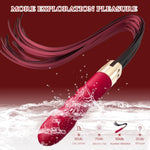 Sex Whip With G Spot Vibrators - Bdsm Leather Sex Whips Female Sex Toys Dildo Vibrator With 10 Vibrating Pattern, Couples Adult Sex Toys For Women Clitoral Stimulator, Sex Bondage Restraints Games